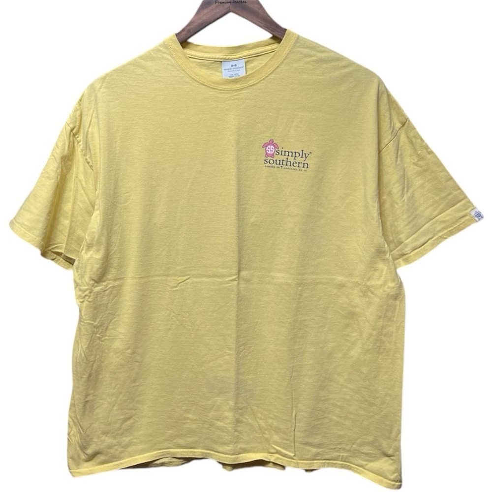 simply southern turtle front and back graphic short sleeve crewneck T-shirt